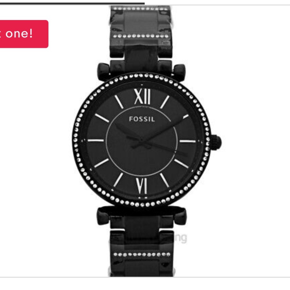 Fossil black womens watch